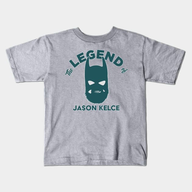 Jason Kelce The Legend Kids T-Shirt by Chunta_Design